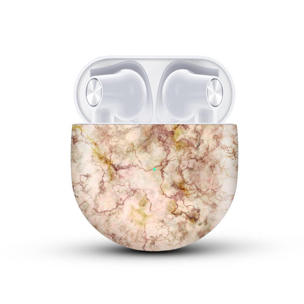 Gold Peach Marble - Oneplus Buds Skin