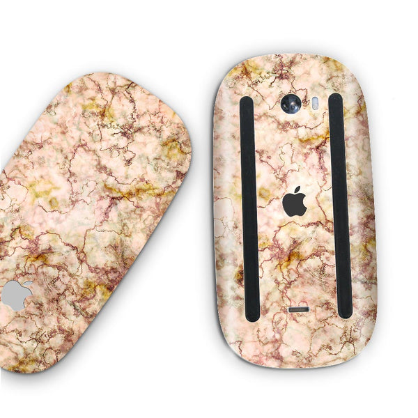 Gold Peach Marble - Apple Magic Mouse 2 Skins