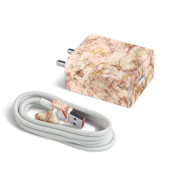 Gold Peach Marble - MI 22.5W & 33W Charger Skin