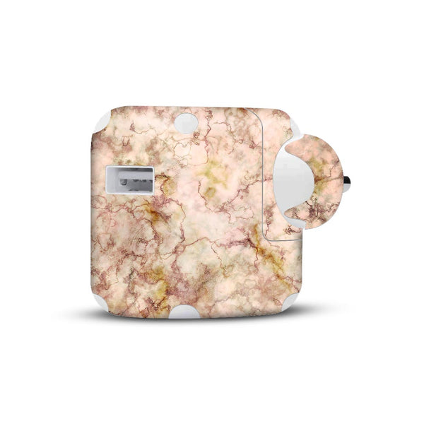 Gold Peach Marble - Apple 2019 10W Charger skin