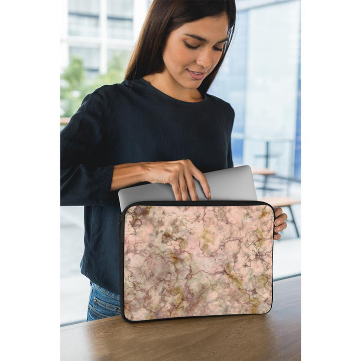 Glossy Peach Marble - Laptop Sleeve