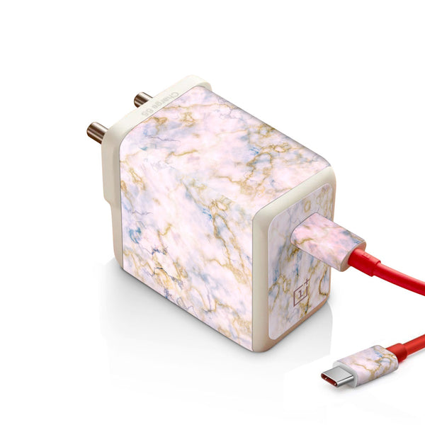 Gold Pink Marble - Oneplus Warp 65W Charger skin