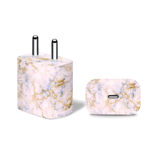 Gold Pink Marble - Apple 20W Charger Skin