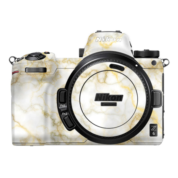 Gold Silver Vein Marble - Nikon Camera Skins