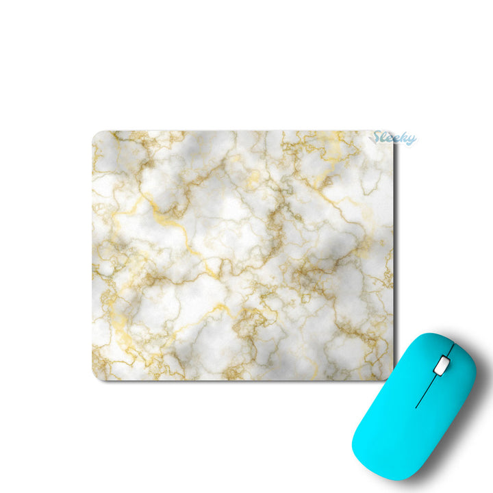 Gold Silver Vein Marble - Mousepad