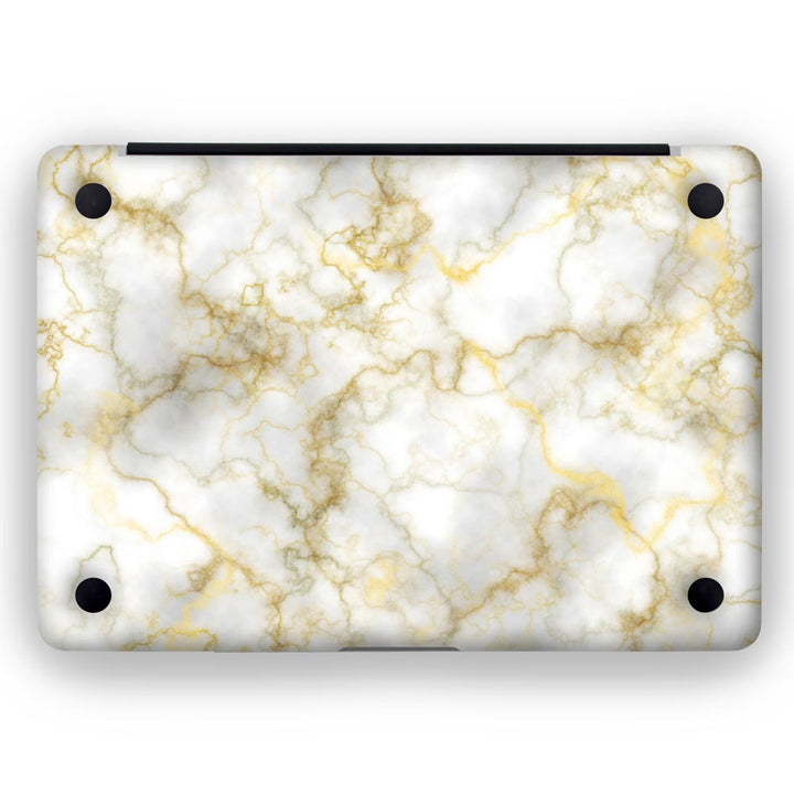 Gold Silver Vein Marble - MacBook Skins