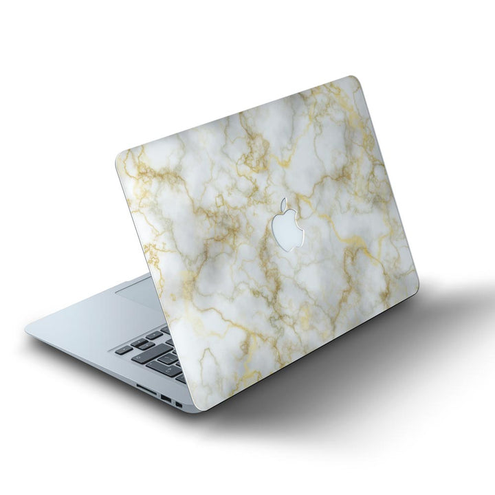 Gold Silver Vein Marble - MacBook Skins