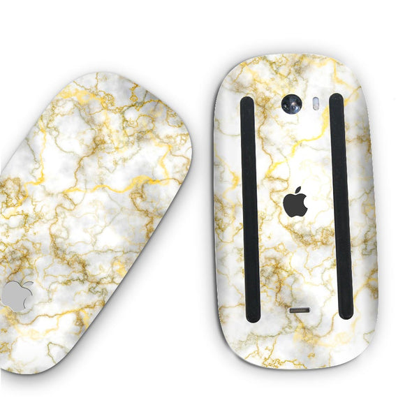 Gold Silver Vein Marble - Apple Magic Mouse 2 Skins