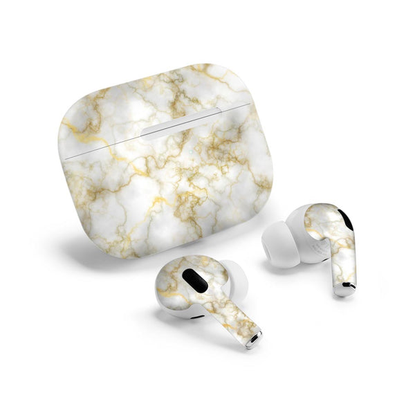 Gold Silver Vein Marble - Airpods Pro 2 Skin