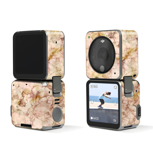 Gold Peach Marble Dji Action 2 