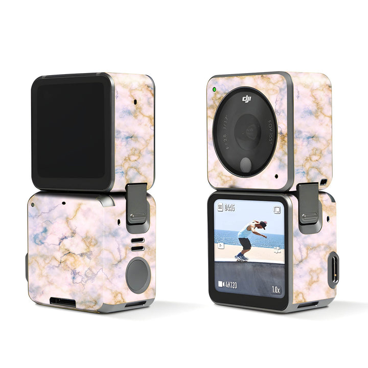 Gold Pink Marble Dji Action 2 