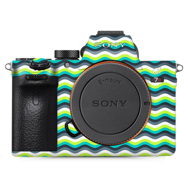 Green-Yellow Waves - Sony Camera Skins
