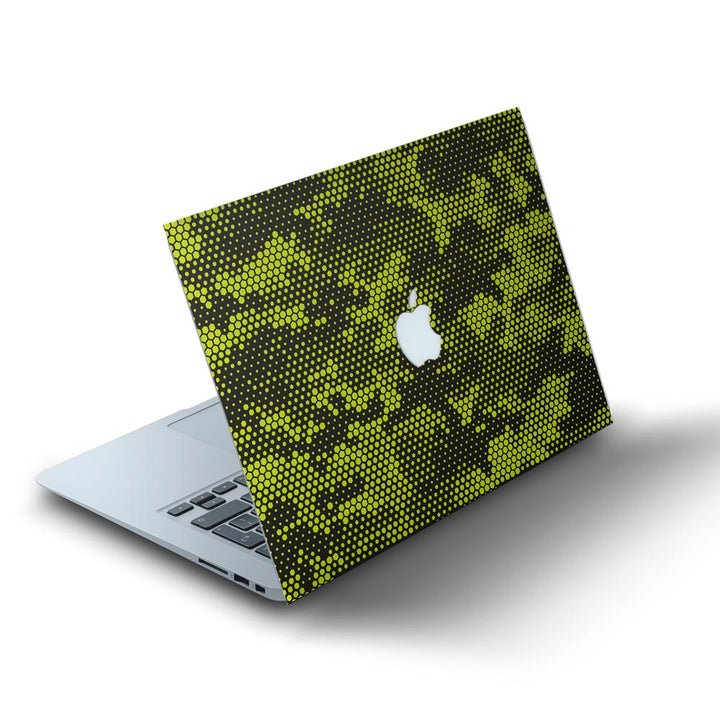 Green Neon Hive Camo - MacBook Skins