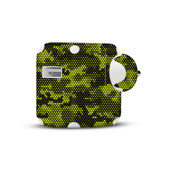 Green Neon Hive Camo - Apple 2019 10W Charger skin