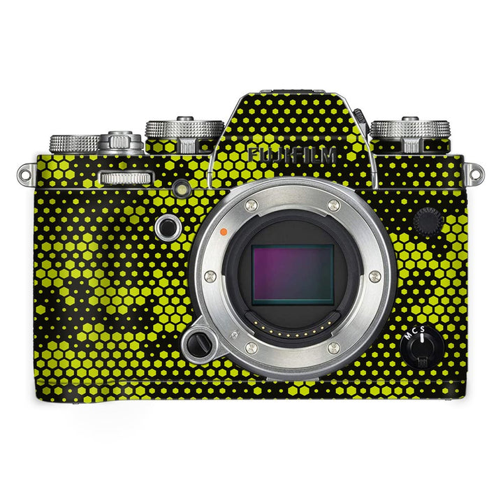 Green Neon Hive Camo - FujiFilm Camera Skin By Sleeky India