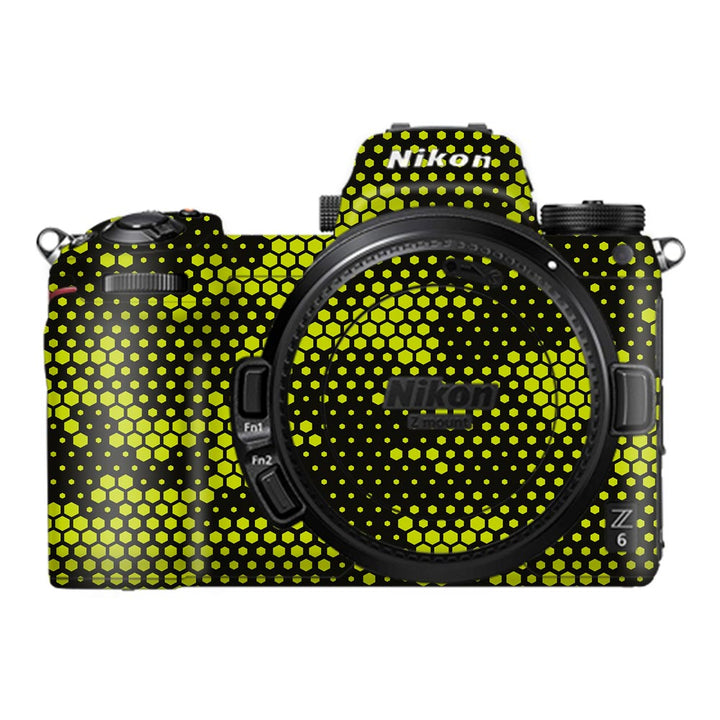 Green Neon Hive Camo - Nikon Camera Skins By Sleeky India