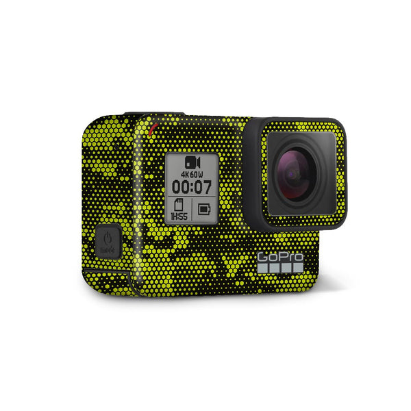 Green Neon Hive Camo - GoPro Skin