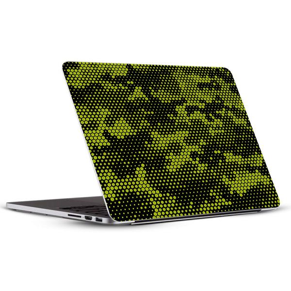 Green Neon Hive Camo - Laptop Skins By Sleeky India