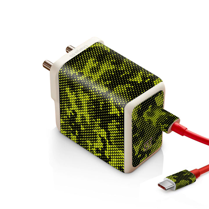 Green Neon Hive Camo - Oneplus Warp 65W Charger skin