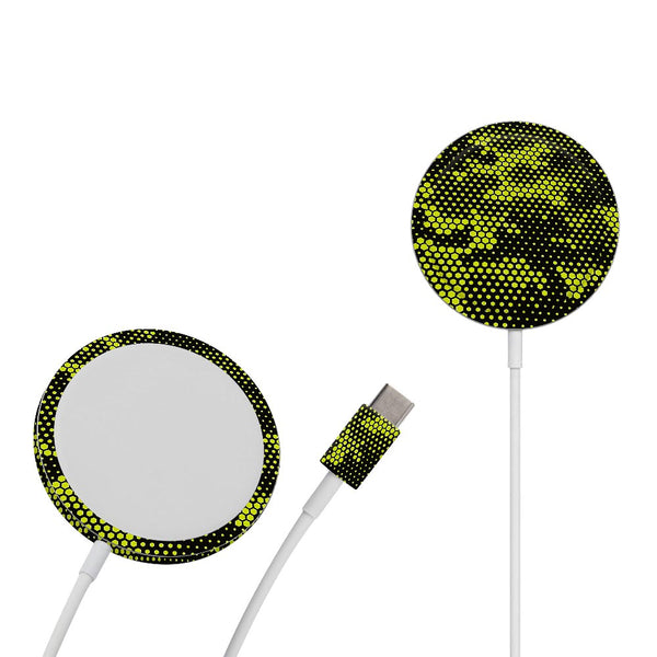 Green Neon Hive Camo - Apple Magsafe Skin