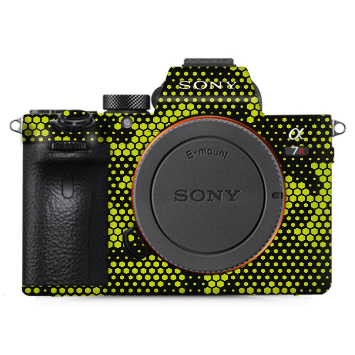 Green Neon Hive Camo - Sony Camera Skins By Sleeky India