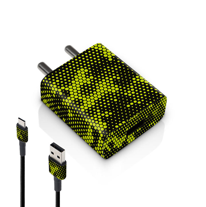 Green Neon Hive Camo - MI 10W & 18W Charger Skin