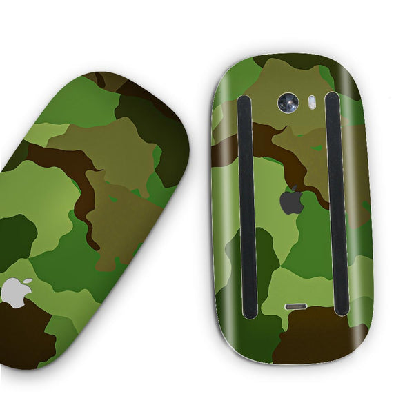 green seamless camo skin for apple magic mouse 2 by sleeky india