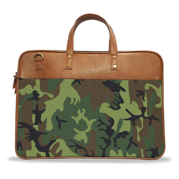 Green Soldier Camo - Premium Laptop Bag