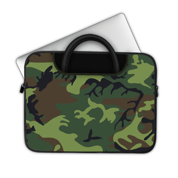 Green Soldier Camo - Pockets Laptop Sleeve