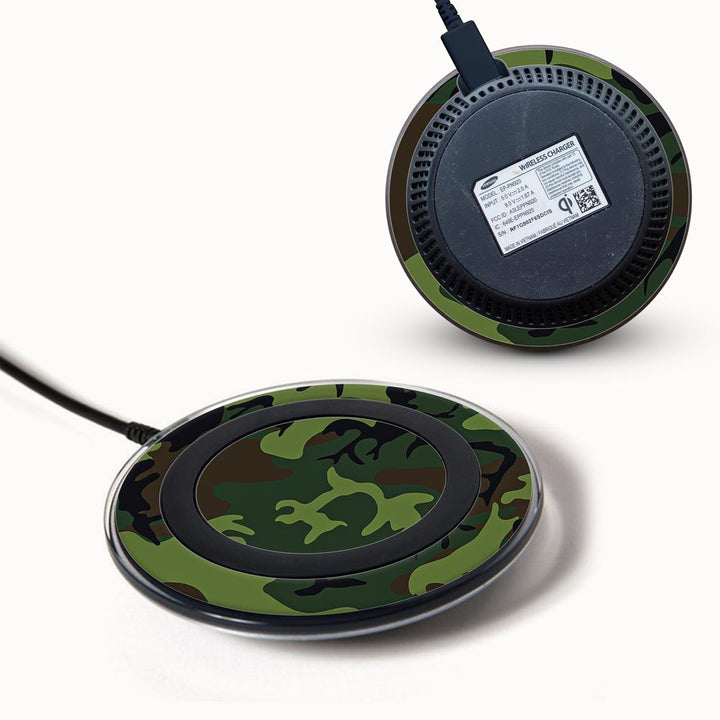 green soldier camo skin for Samsung Wireless Charger 2015 by sleeky india