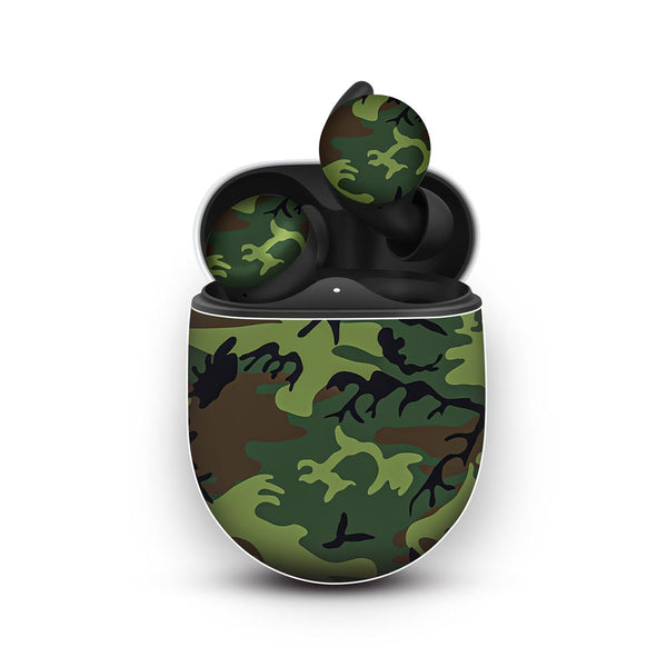 green soldier camo  skin for Google Pixel Buds A-Series by sleeky india 