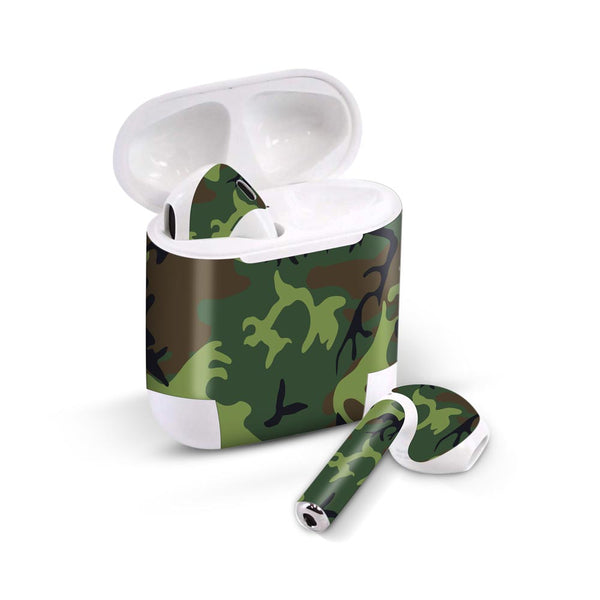 green soldier camo skin for Airpods 1/2 on sleeky india