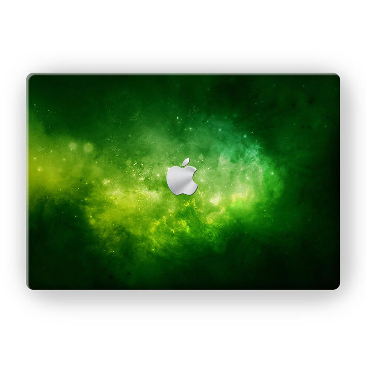 Green Space Nebula - MacBook Skins