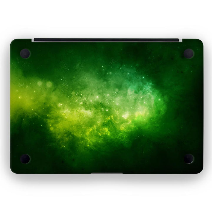 Green Space Nebula - MacBook Skins