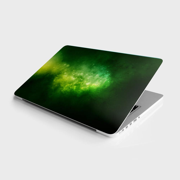 Green Space Nebula - Laptop Skins