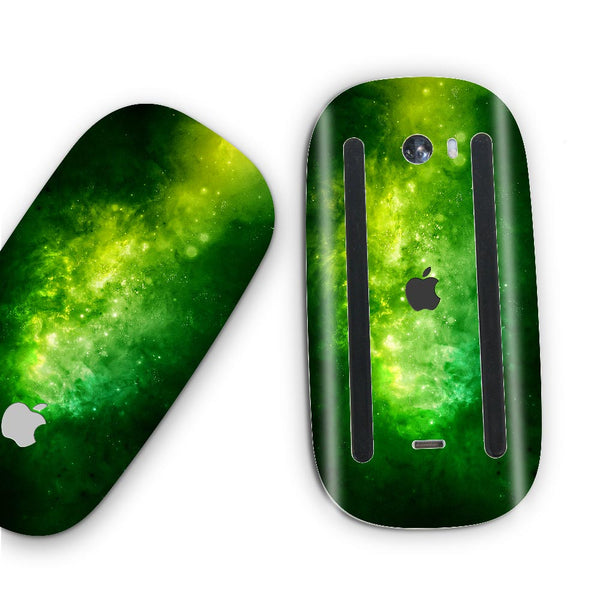 Green Space Nebula - Apple Magic Mouse 2 Skins