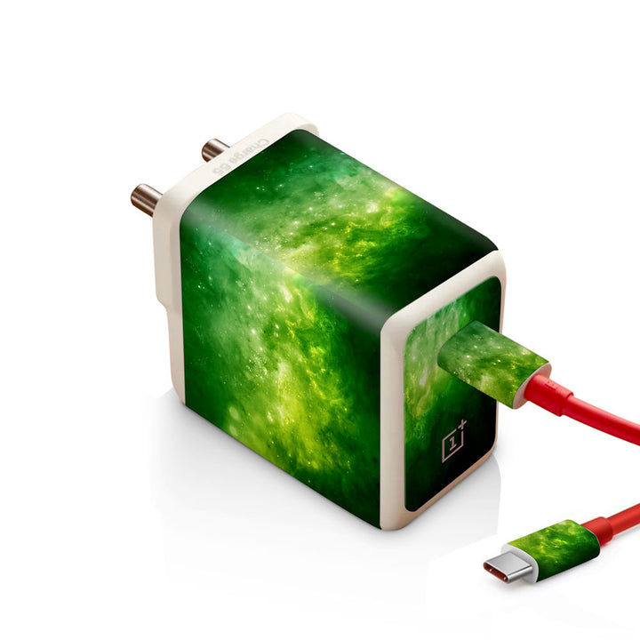 Green Space Nebula - Oneplus Warp 65W Charger skin