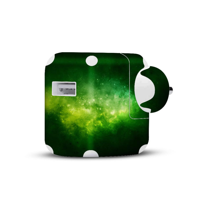 Green Space Nebula - Apple 2019 10W Charger skin