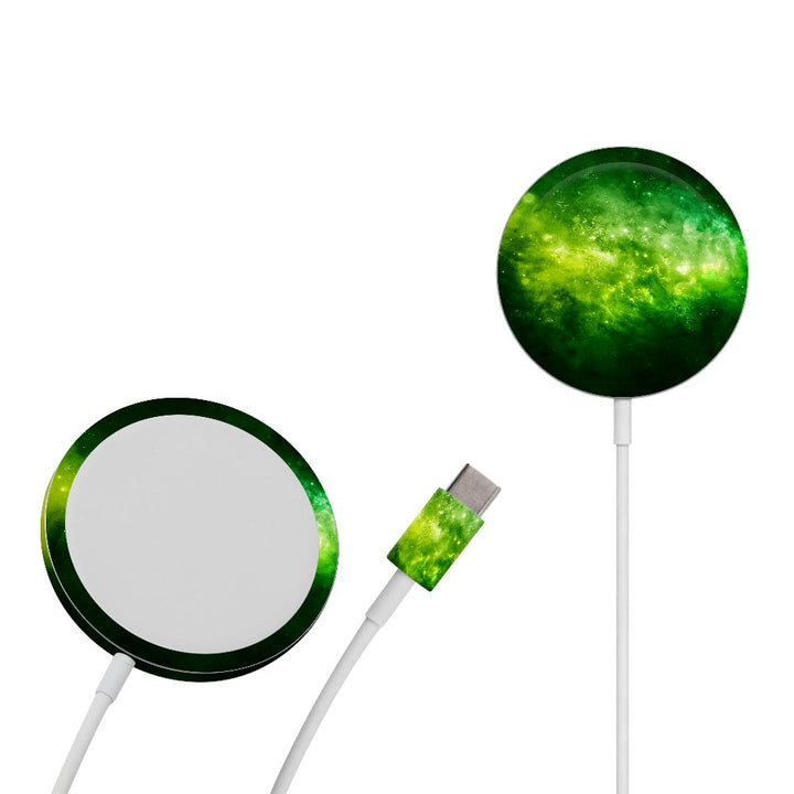 Green Space Nebula - Apple Magsafe Skin