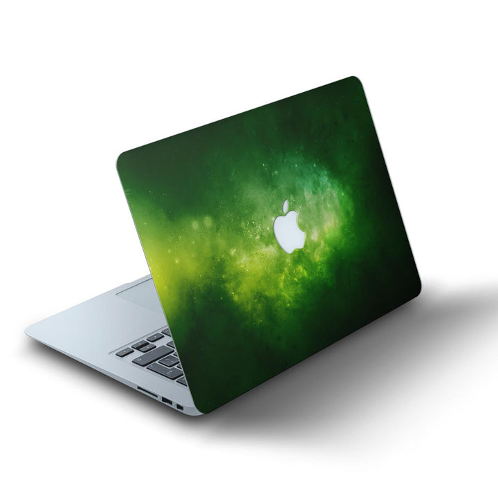 Green Space Nebula - MacBook Skins