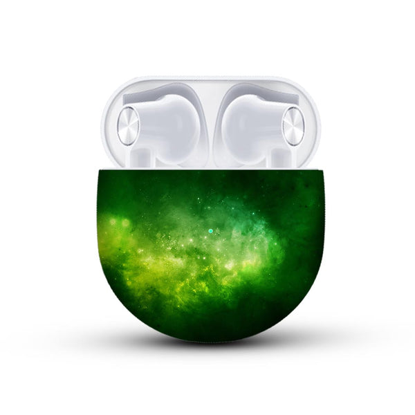 Green Space Nebula - Oneplus Buds Skin