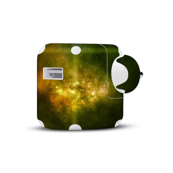 Green Star Nebula - Apple 2019 10W Charger skin