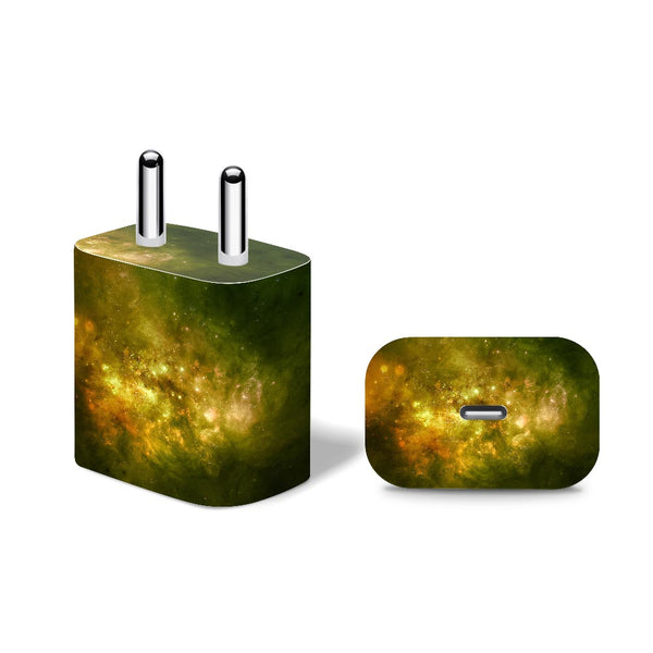 Green Star Nebula - Apple 20W Charger Skin
