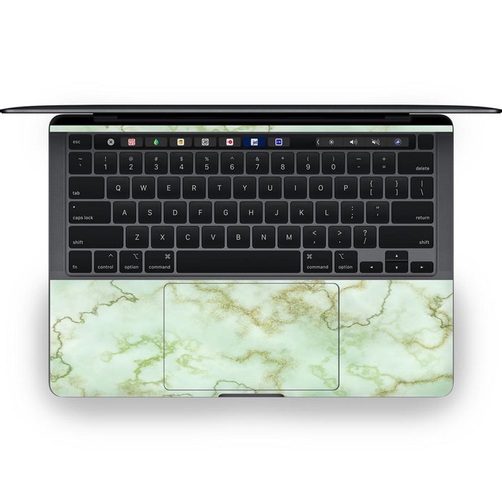 Green Textured Marble - MacBook Skins