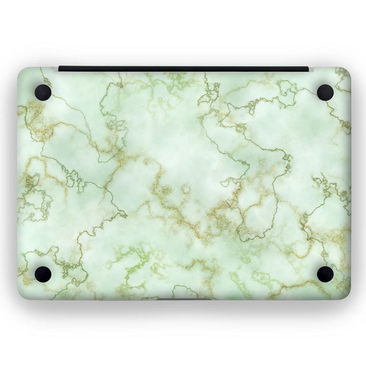 Green Textured Marble - MacBook Skins