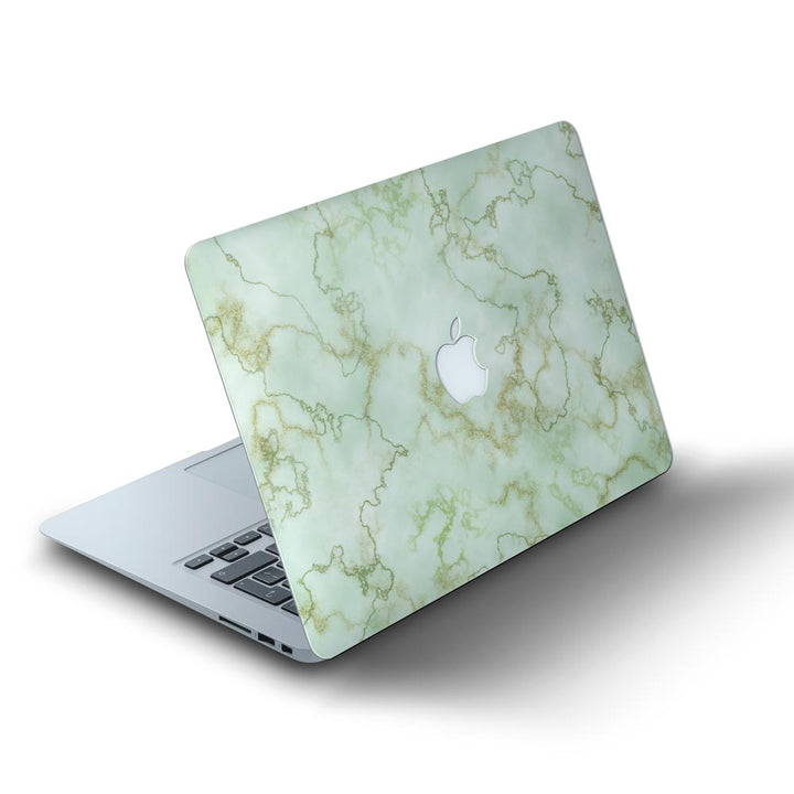 Green Textured Marble - MacBook Skins