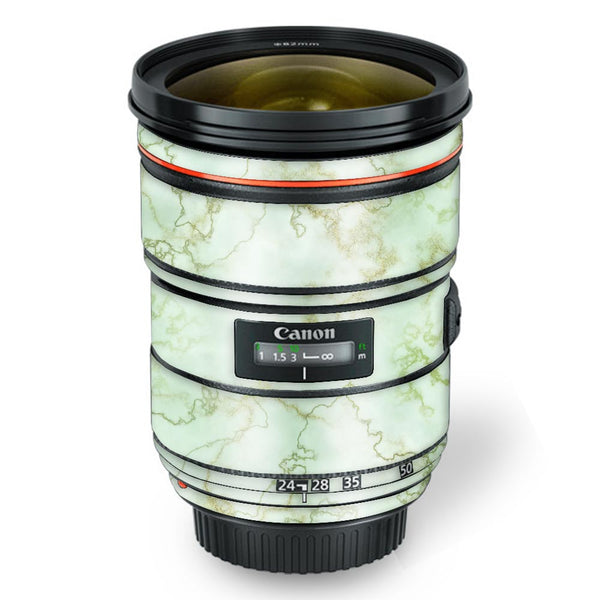 Green Textured Marble - Canon Lens Skin