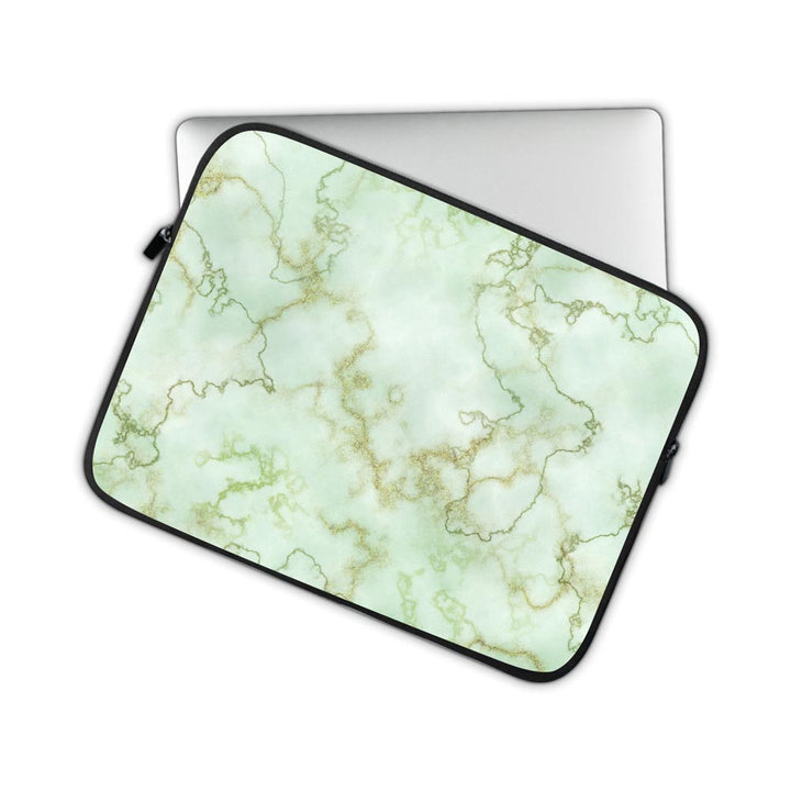 Green Textured Marble  - Laptop Sleeve