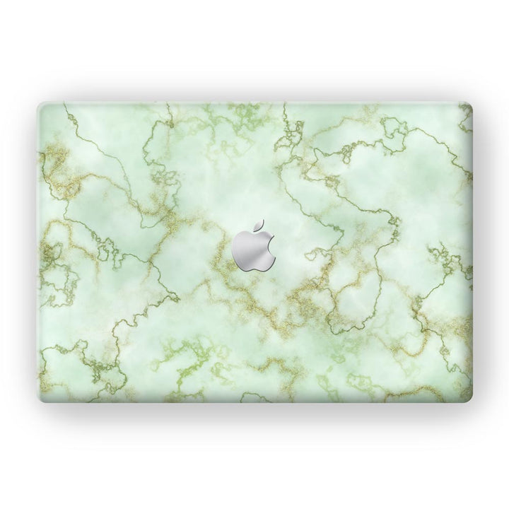 Green Textured Marble - MacBook Skins