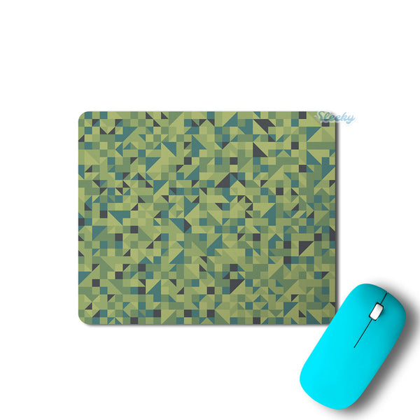 Green Triangle background - Mousepad